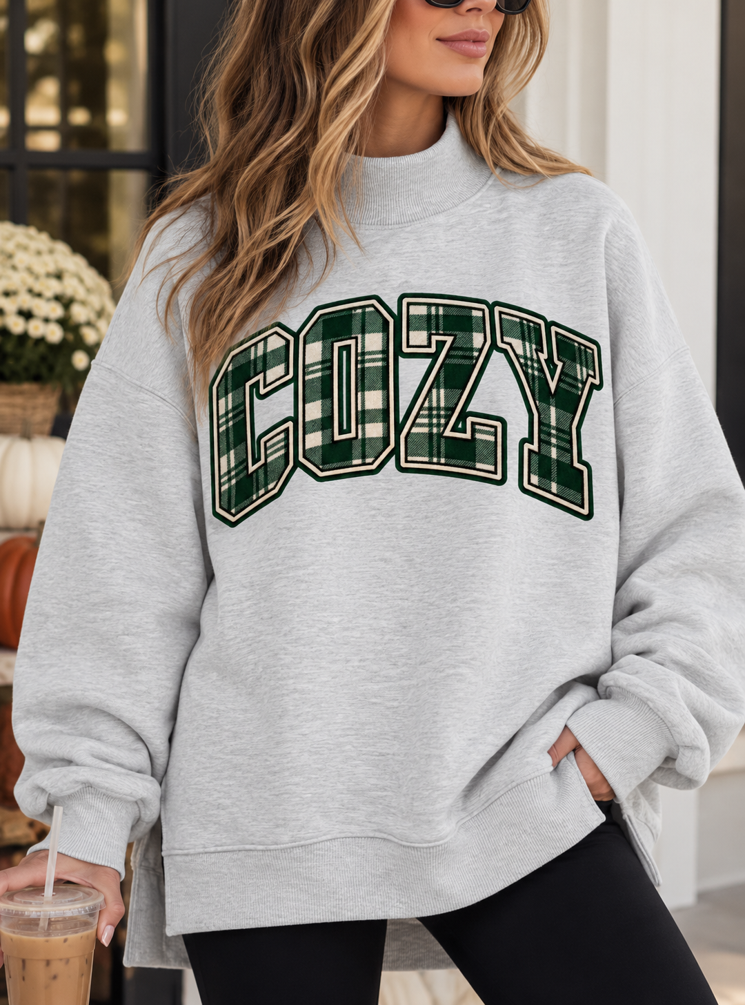 Cozy Mock-neck Sweatshirt