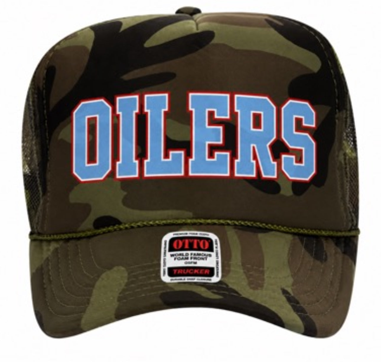 Oilers Camo Trucker Hat