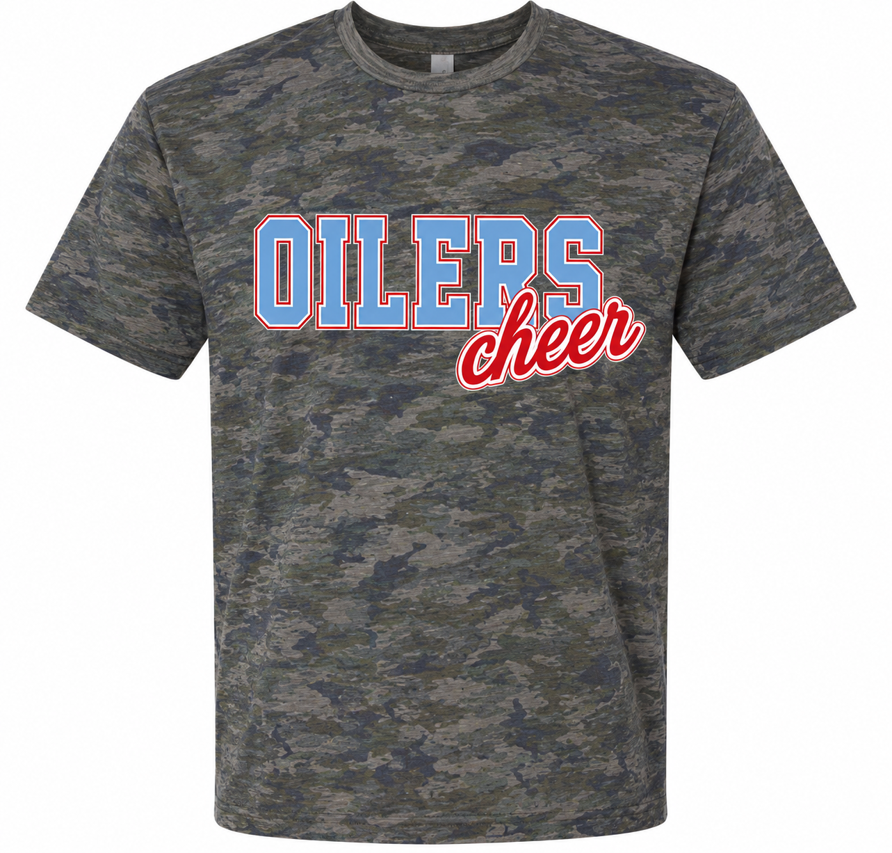 Oilers Cheer Camo Tee