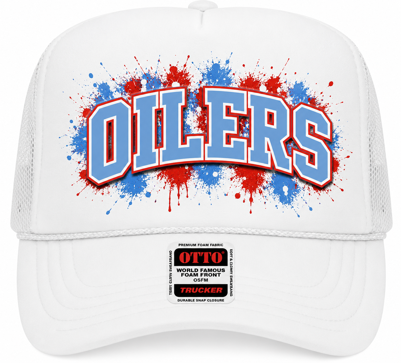 Olier Paint Splatter Trucker