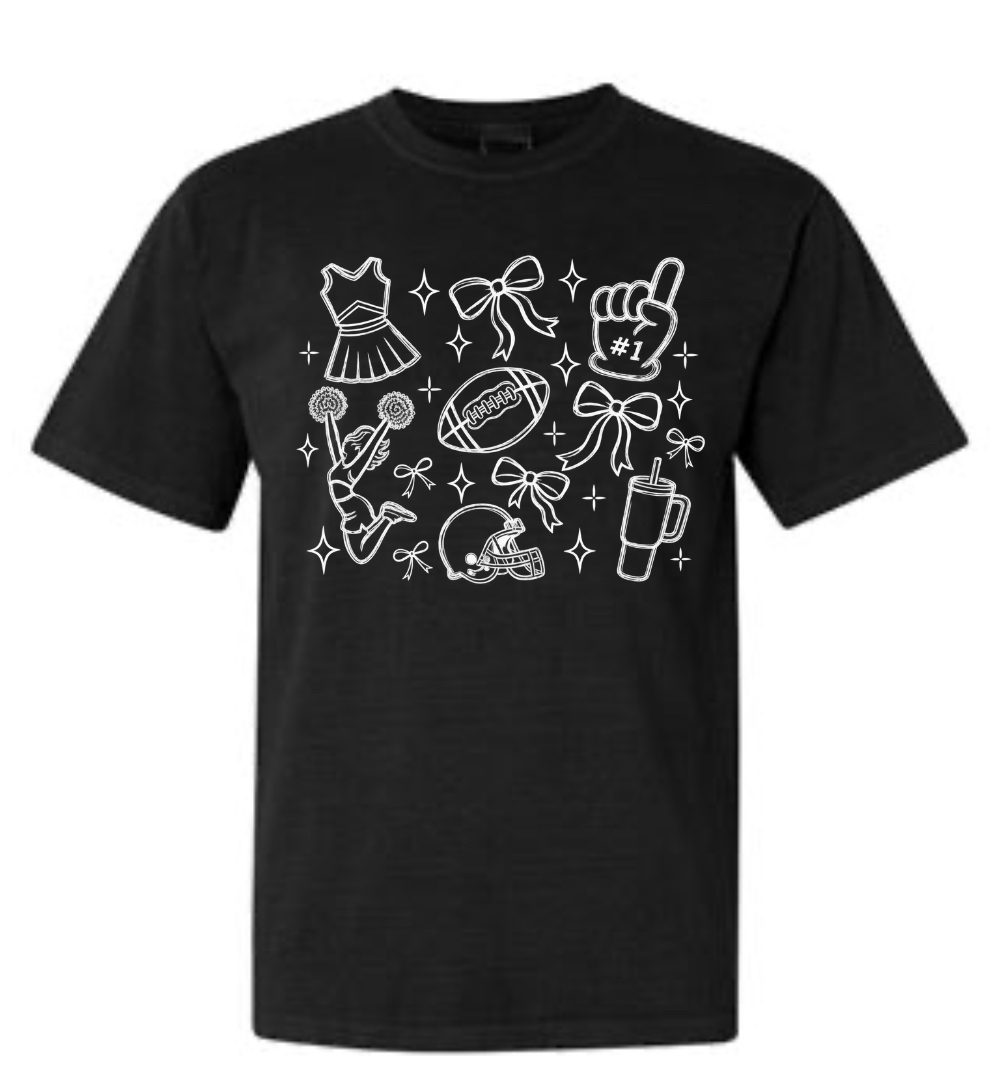 Cheer Doodle Tee