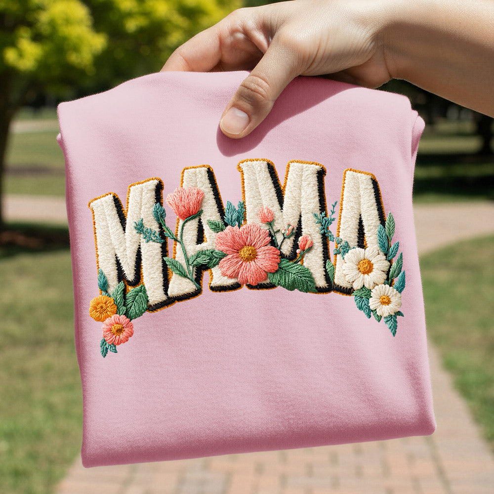 Mama Faux Stitched Tee