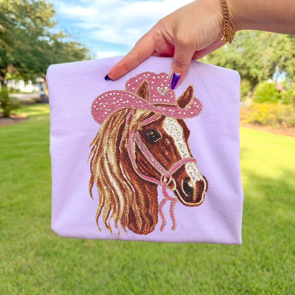 Faux Rhinestone Horse Tee