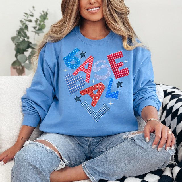 Baseball Patchwork Crew