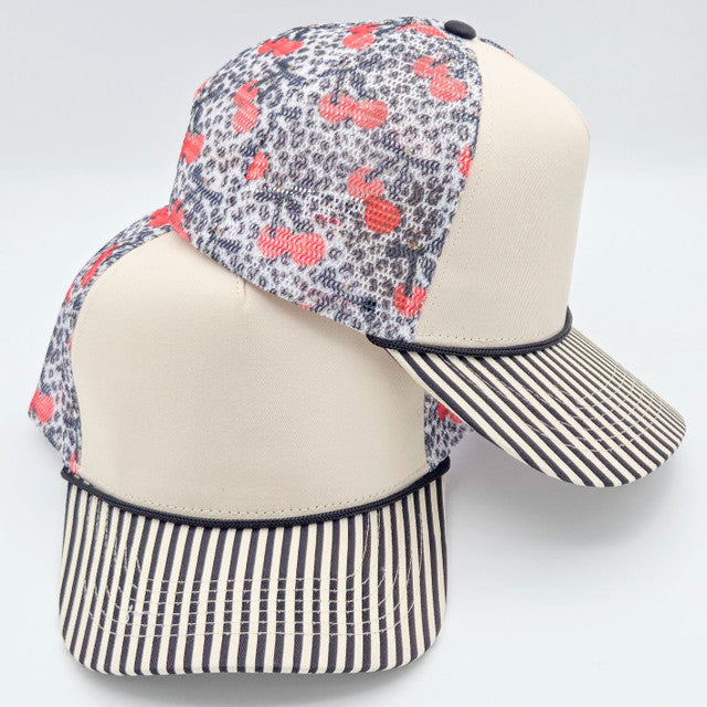 Cherry Leopard Trucker Hat
