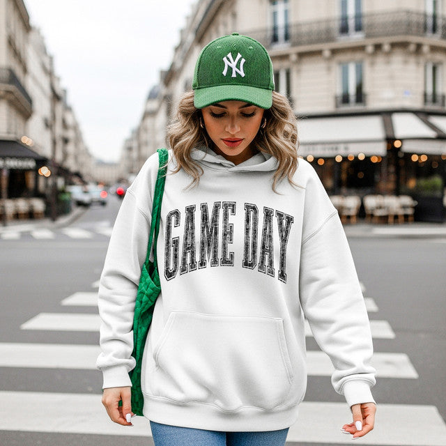 Distressed Game Day Hoodie