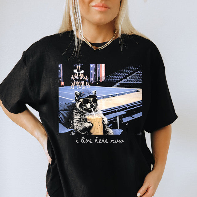 Cheer; I Live Here Now Tee
