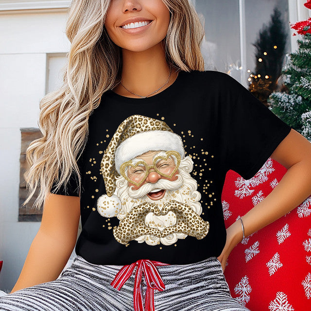 Leopard Santa Tee