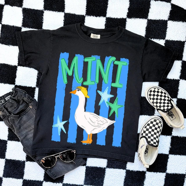Mini Goose Blue Toddler/Youth Tee