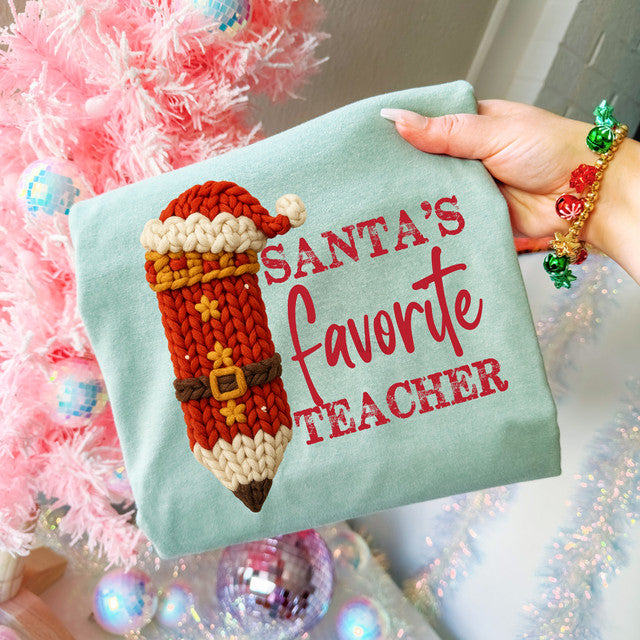 Santa's Fave Teacher Tee