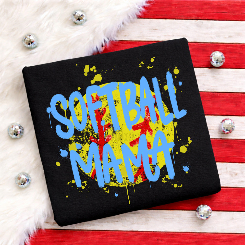 Softball Mama Splatter Tee
