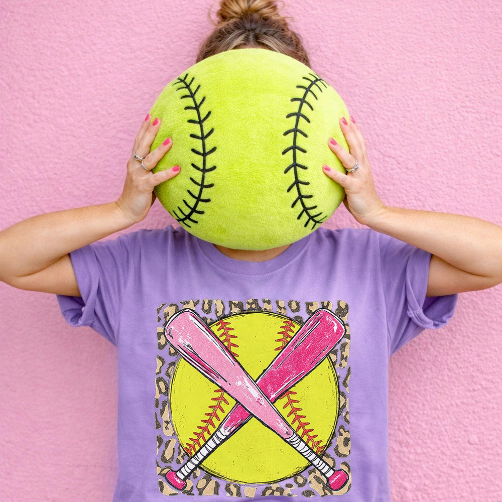 Pink Softball Bat Tee