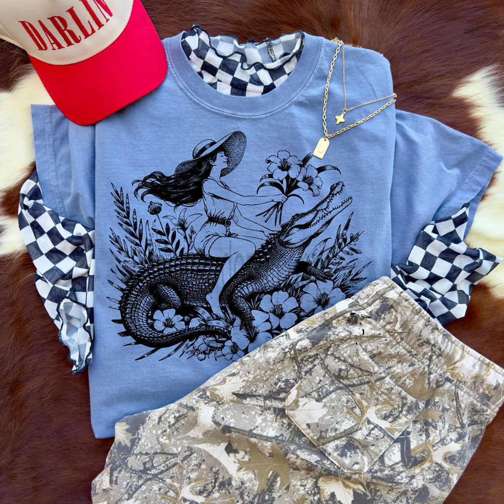 Western Gator GIrl Tee
