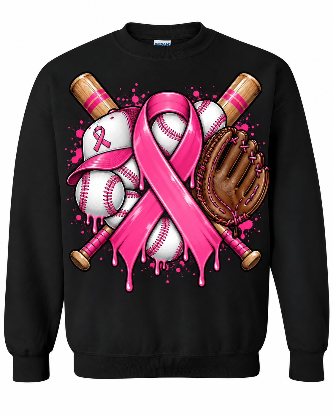 Drip Pink Ribbon