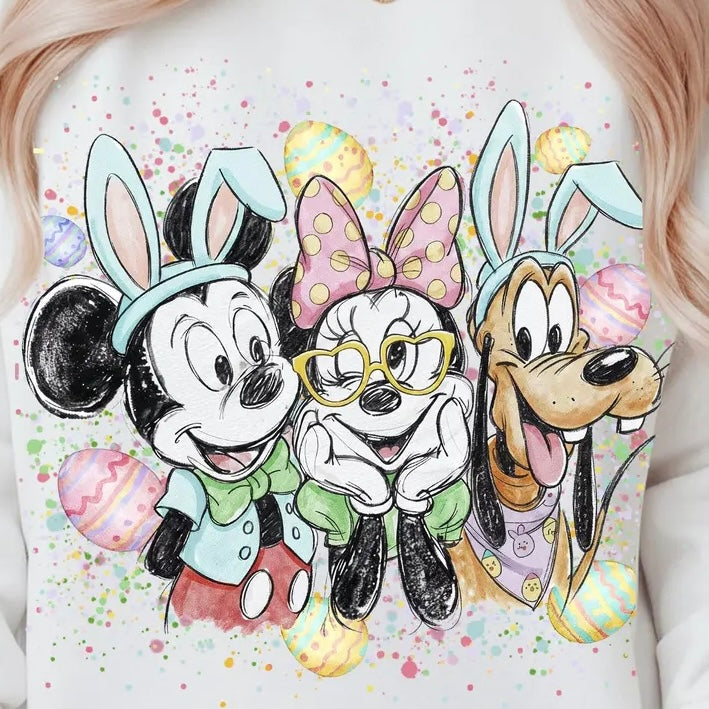 Easter Sketch Character Tee