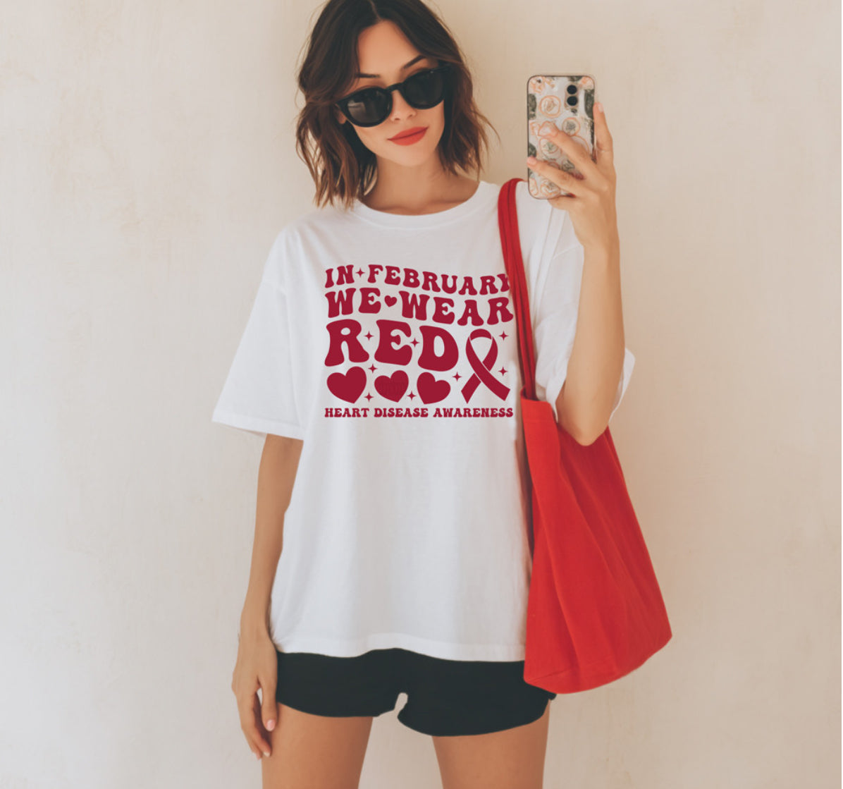 In Feb Wear Red Tee