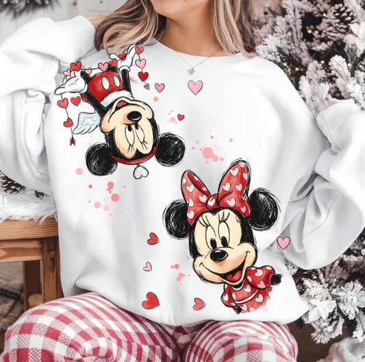Upside down Mickey Heart Crew