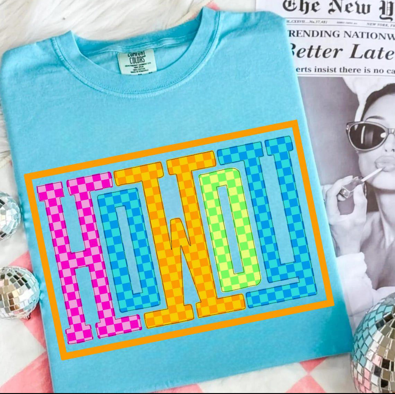 Neon Howdy Tee