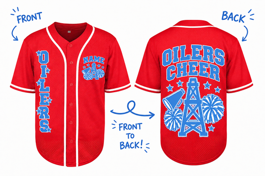 Oilers Cheer Custom Jersey