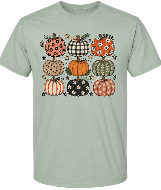 Patterned Pumpkin Tee