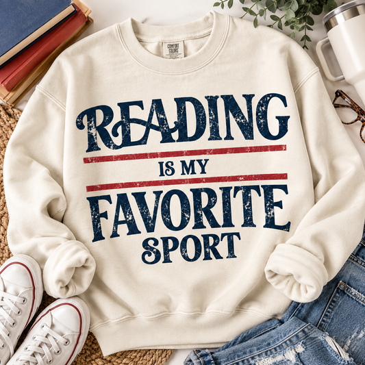 Reading Is My Favorite Sport Crew