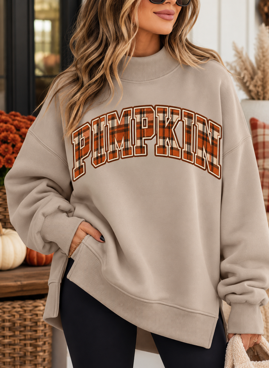 Pumpkin Mock-neck Sweatshirt