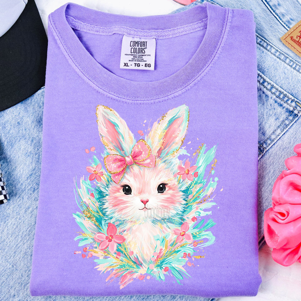 Floral Bunny Tee