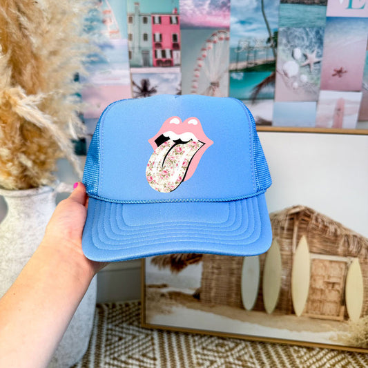 Dainty Floral Tongue Hat