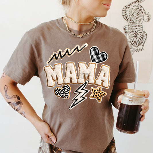Mama Faux Patch Tee