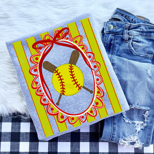 Softball Coquette Tee