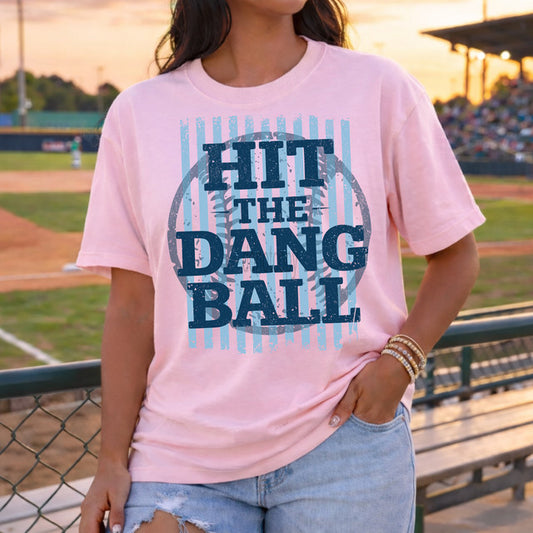 Pink Hit the Dang Ball Tee
