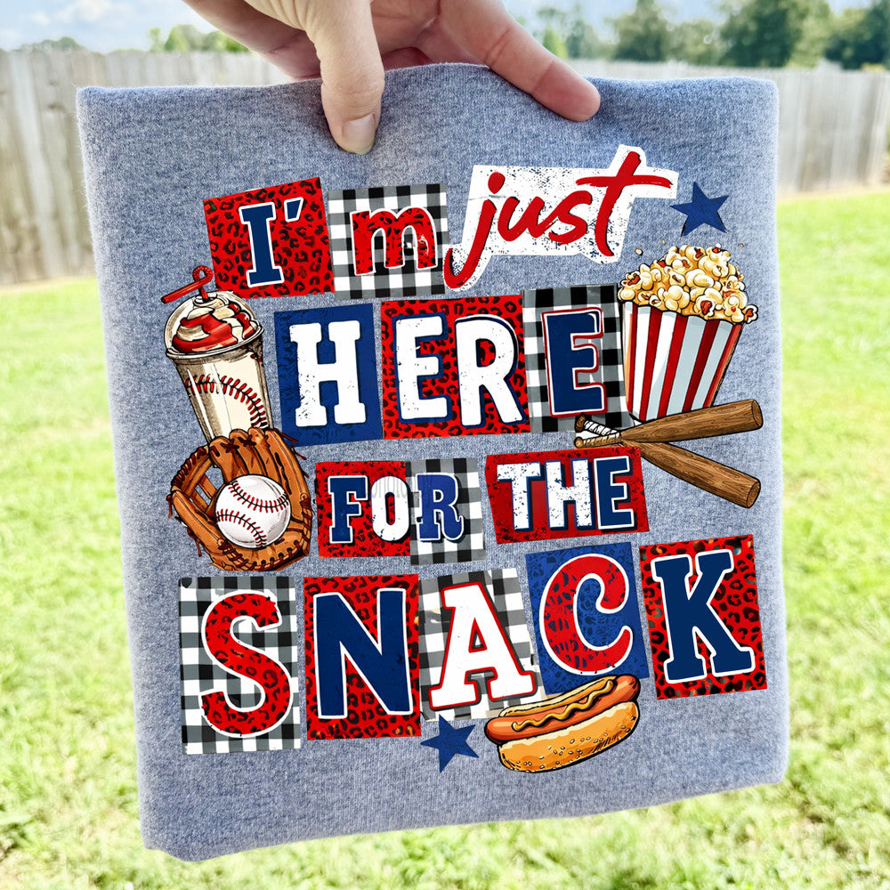 Youth I’m Just Here for the Snacks Tee