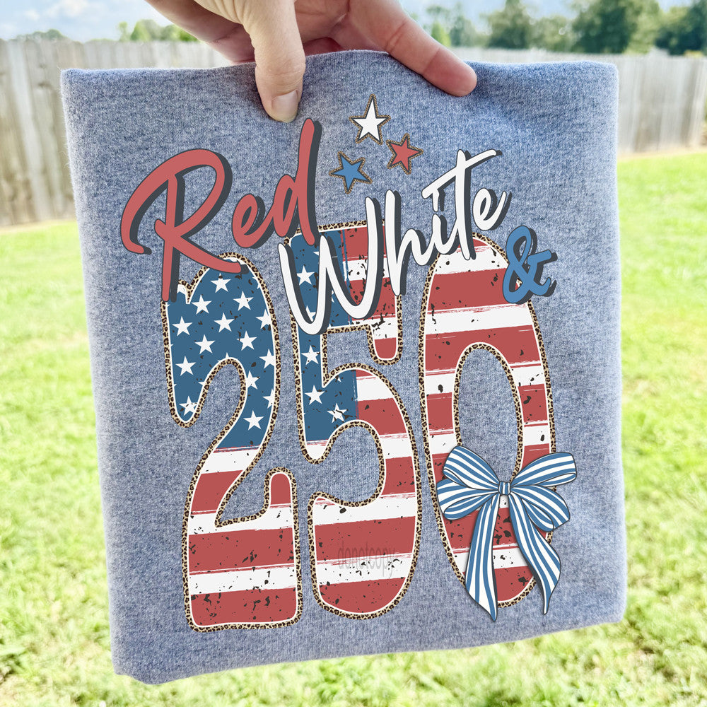 Red, White & 250 Tee