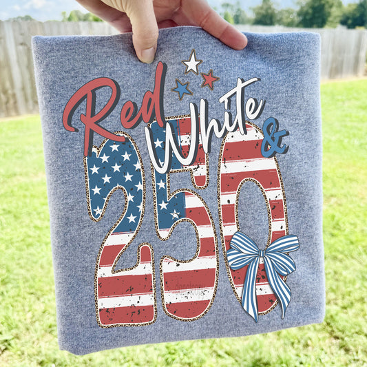 Red, White & 250 Tee