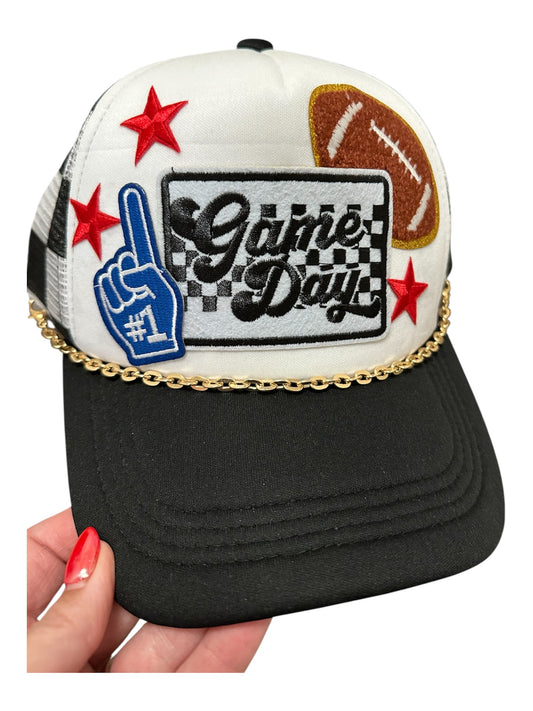 Checkered Back Game Day Hat