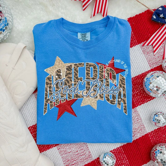 Leopard America Tee