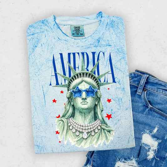 America Lady Liberty Tee