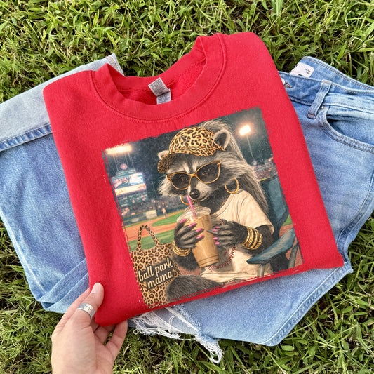 Leopard Raccoon Ballpark Tee