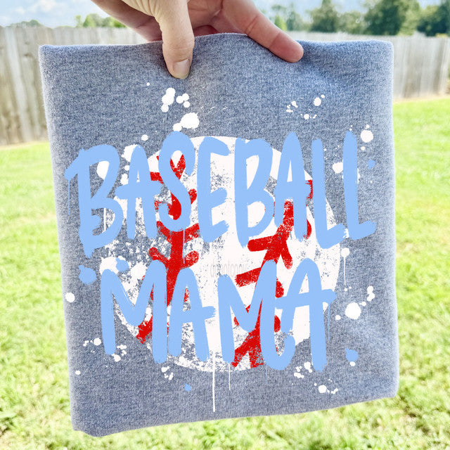 Baseball Mama Splatter Tee