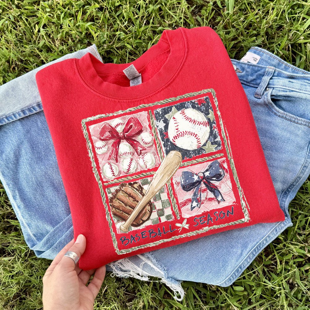 Baseball Season Collage Tee