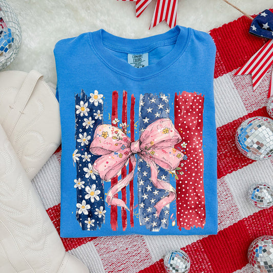Floral Stripe Tee