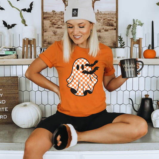 Checkered Ghostie Tee