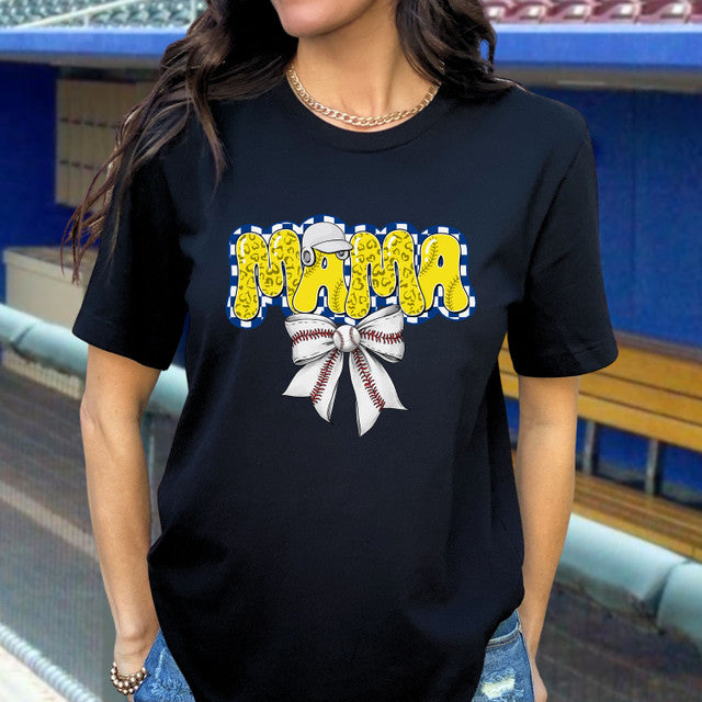 Coquette Baseball Mama Tee