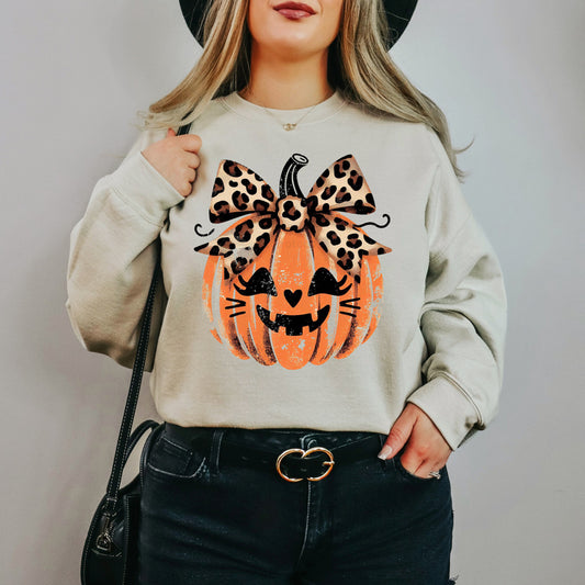 Distressed Pumpkin Crew