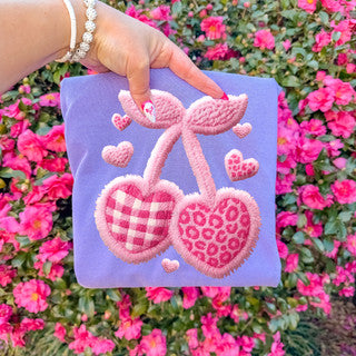 Faux Yarn Cherries Tee