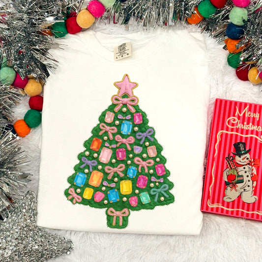 Faux Jewel Tree Tee