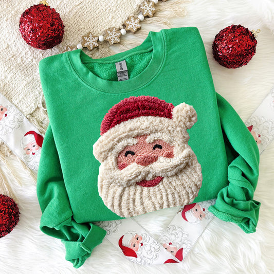 Faux Yarn Santa Crew