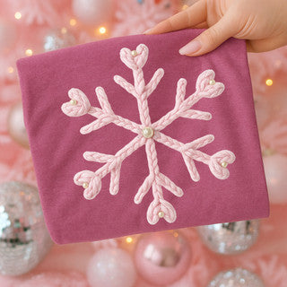 Pink Snowflake Tee