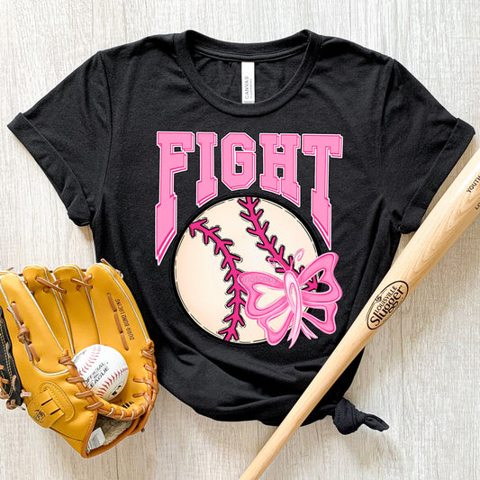 Fight Baseball Tee
