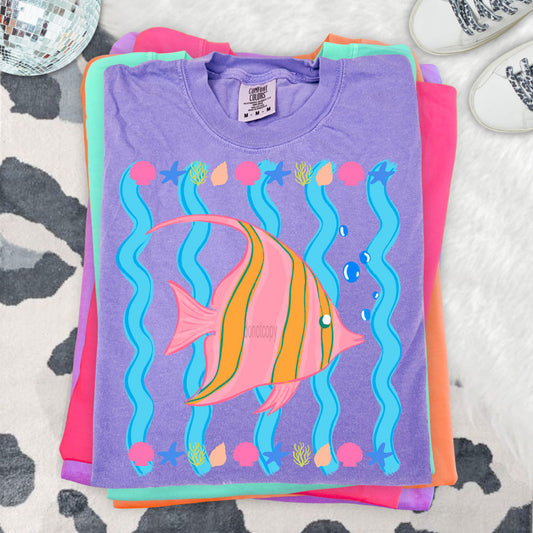 Stripped Fish Tee